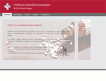 Tablet Screenshot of homeopaticka-liecba.sk